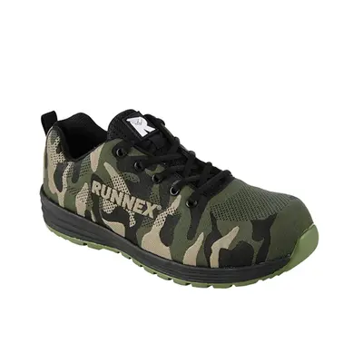 RUNNEX S3S-Sicherheitshalbschuhe SportStar Oliv/Schwarz/Beige (5346)