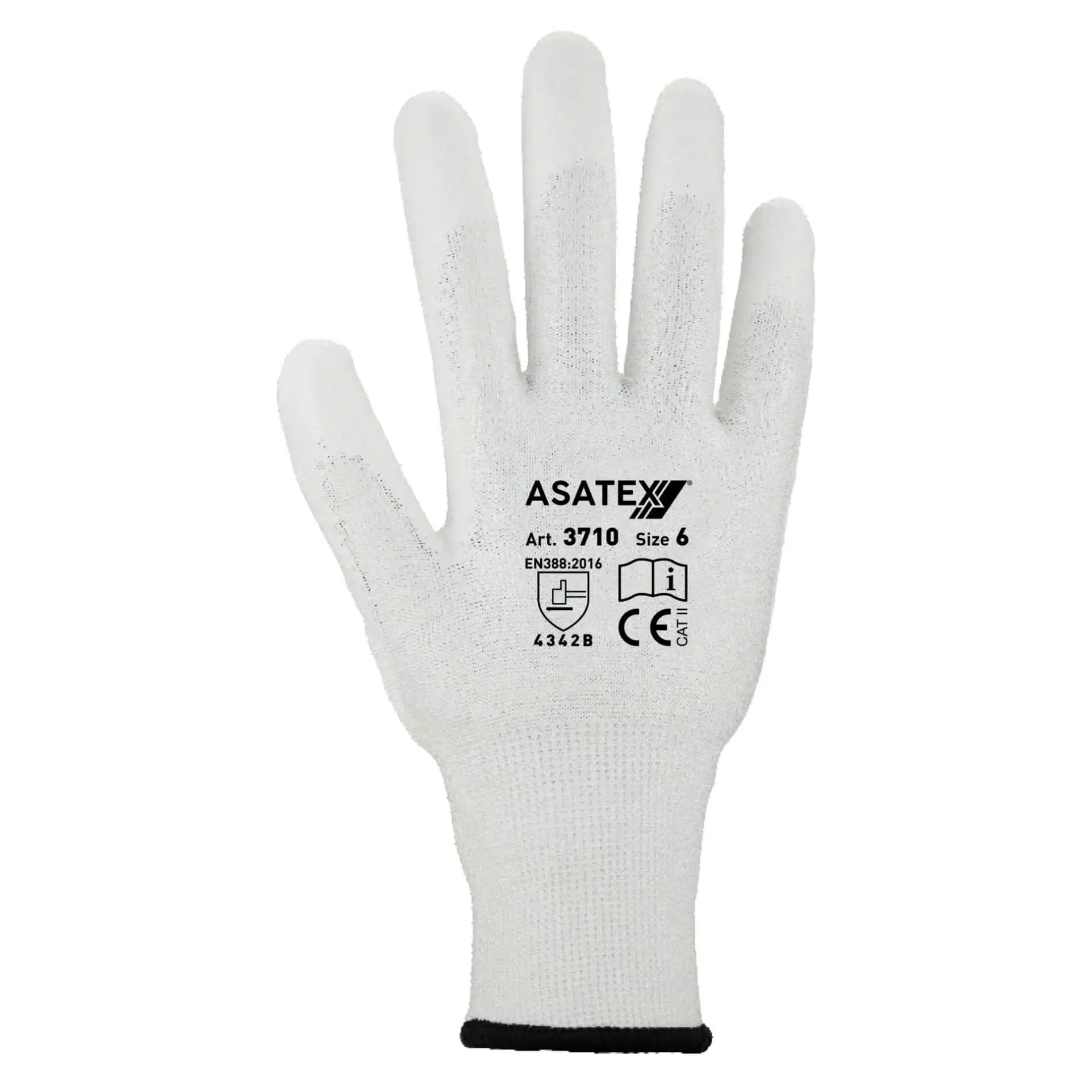 Asatex Schnittschutzhandschuh 3710 weiß