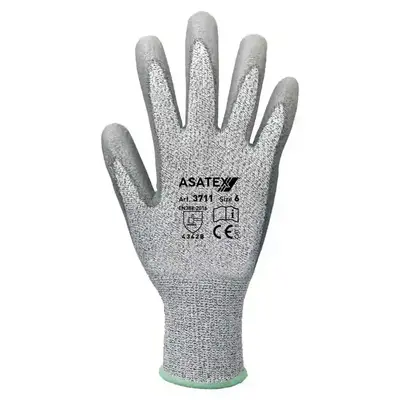 Asatex Schnittschutzhandschuh 3711E grau