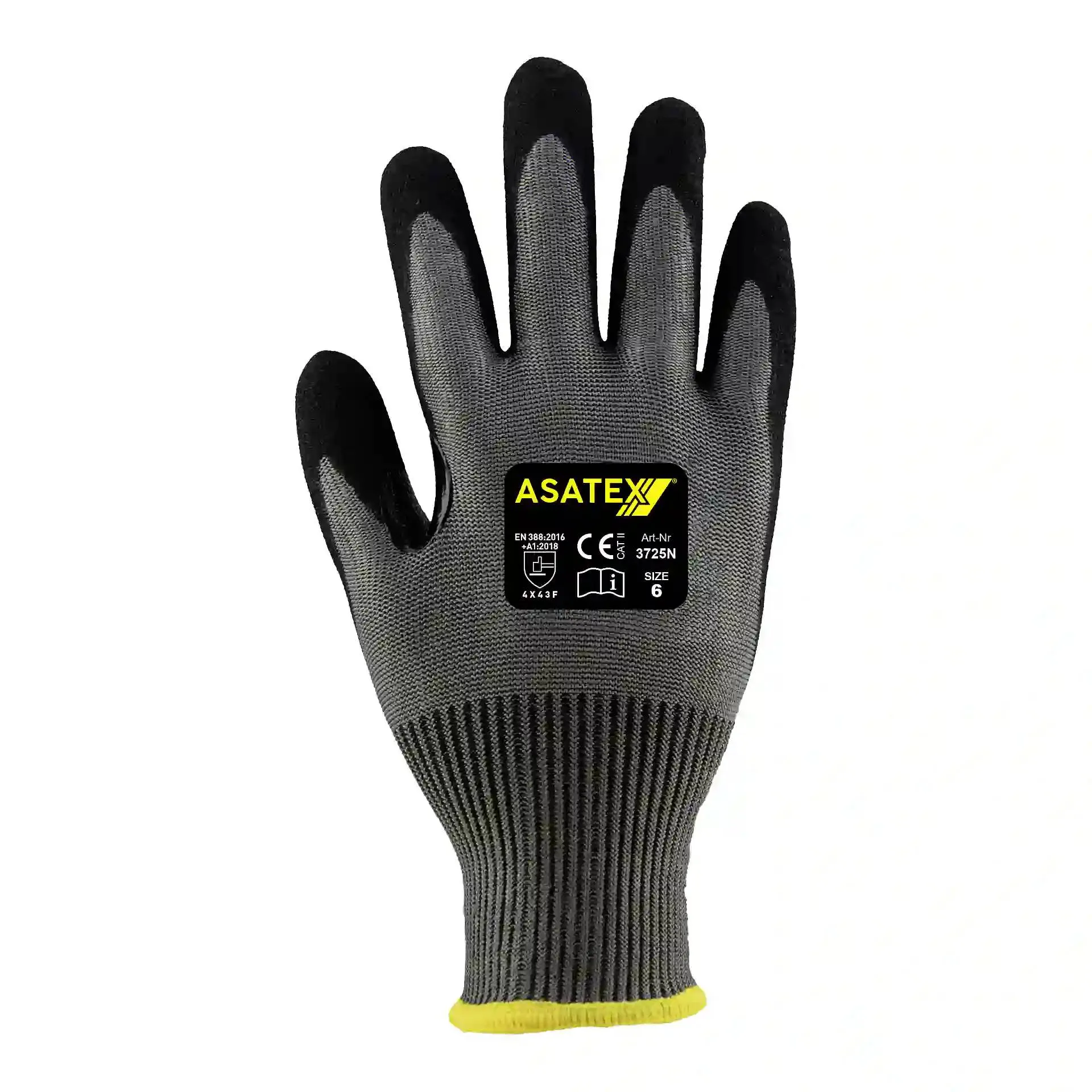 Asatex Schnittschutzhandschuh 3725N grau