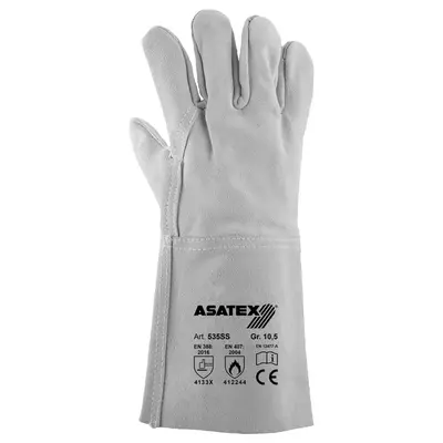 Asatex Schweißerhandschuh 535SS grau