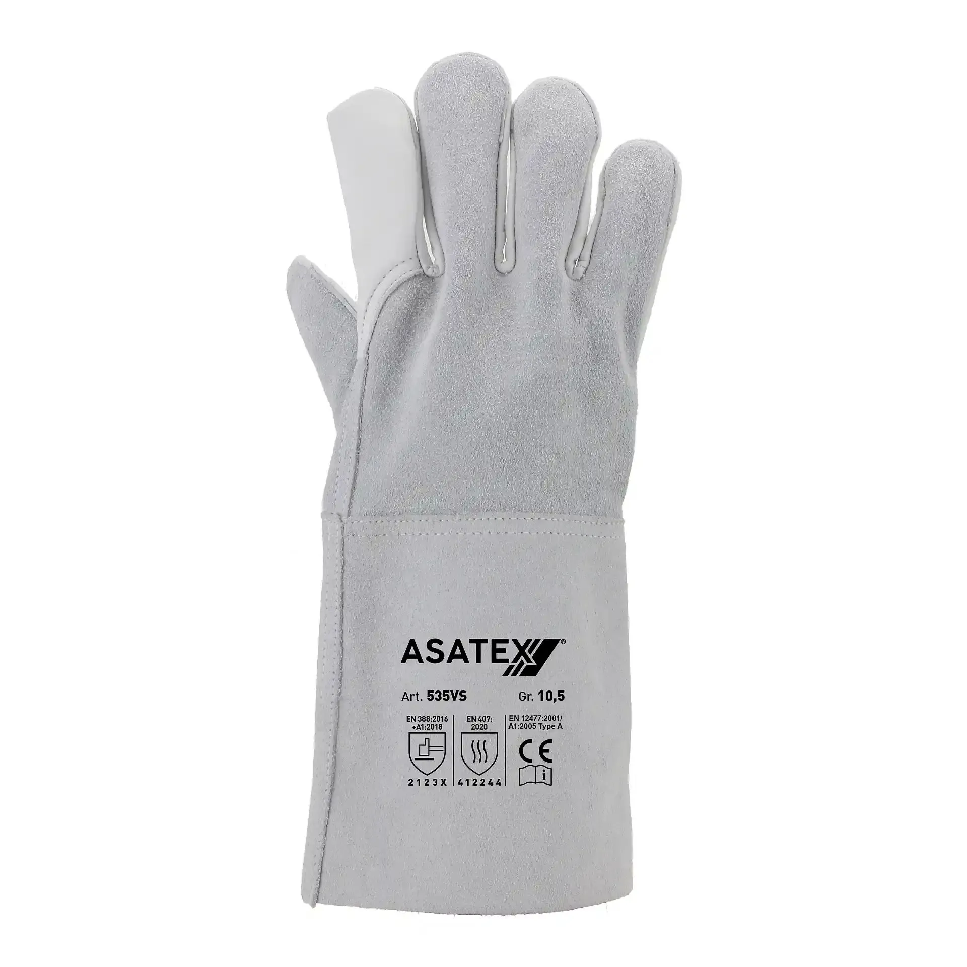 Asatex Schweißerhandschuh 535VS grau