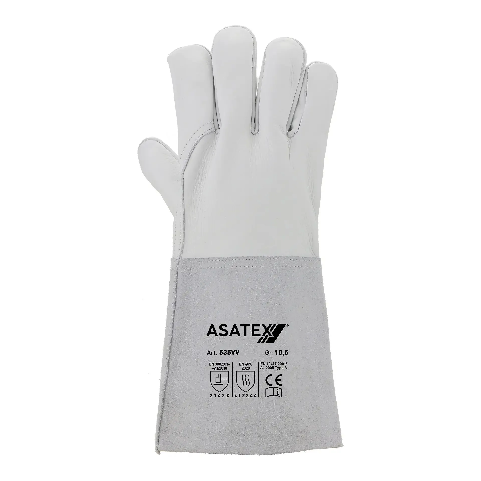 Asatex Schweißerhandschuh 535VV grau