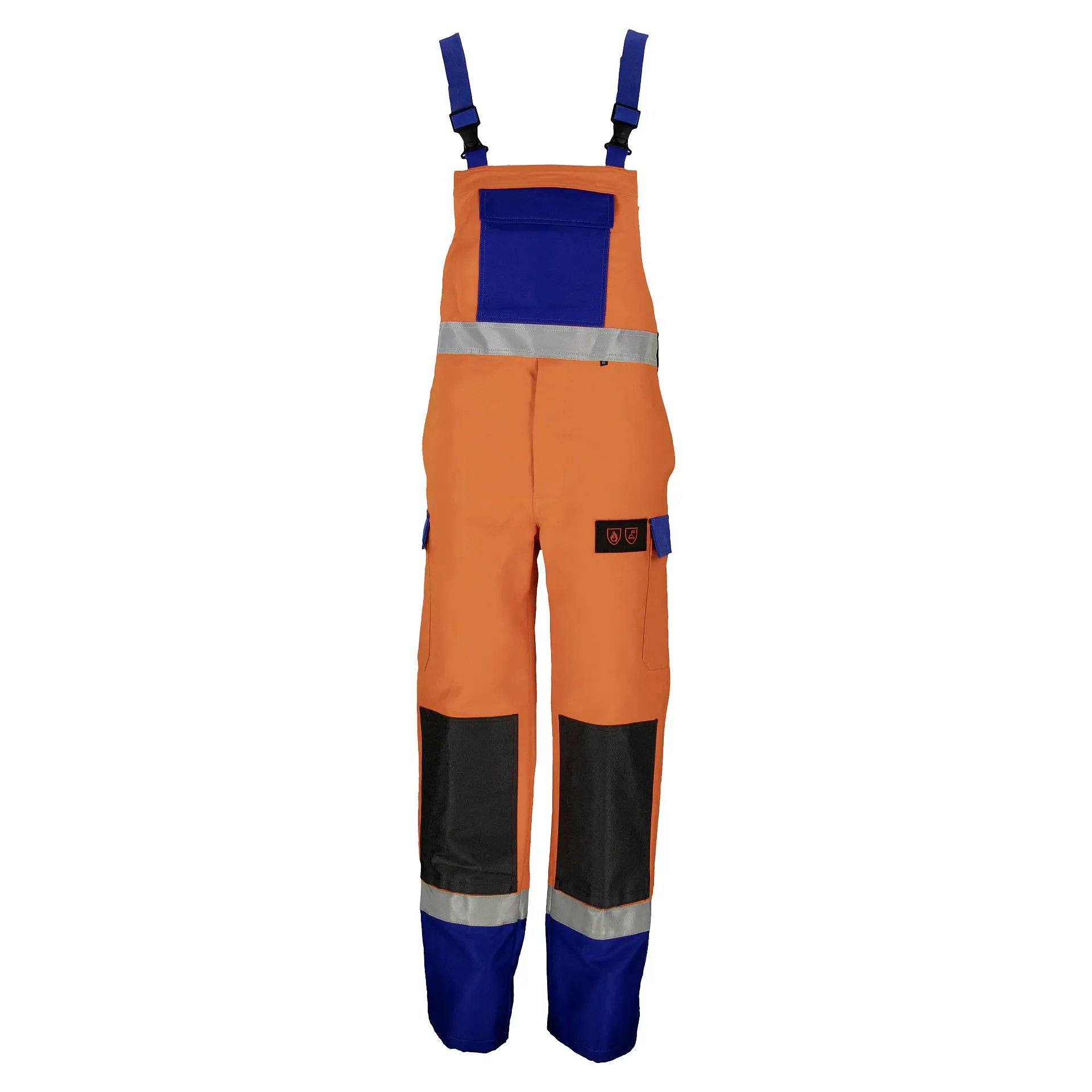 Asatex Schweißerschutz-Latzhose SECLH81P orange/blau