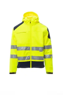 Payper SHINE 2.0 Softshelljacke mit Warnschutz-Kapuze (S00235)