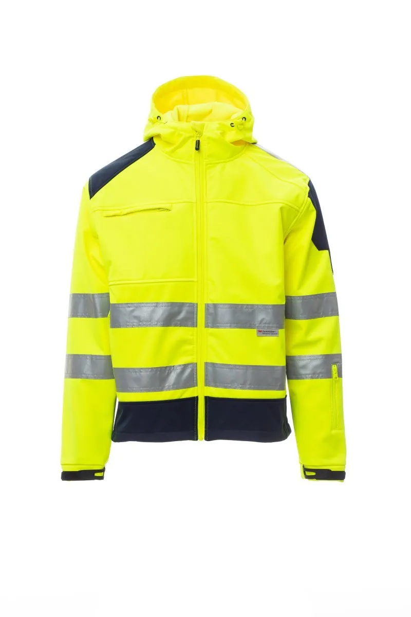 Payper SHINE 2.0 Softshelljacke mit Warnschutz-Kapuze (S00235)