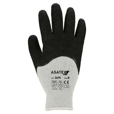 Asatex Strick-Winter-Handschuh 3675 weiß/schwarz