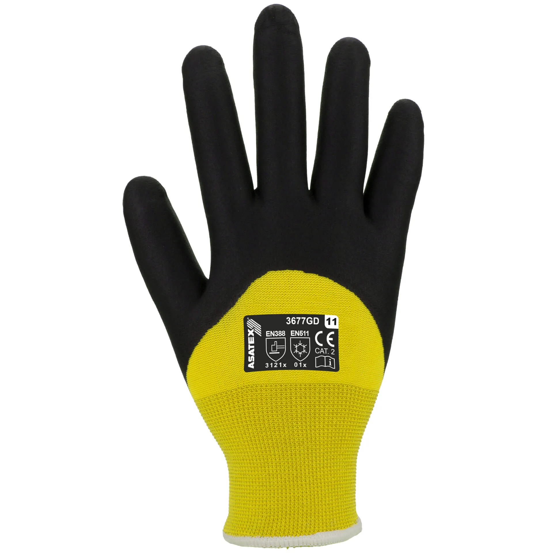 Asatex Strick-Winter-Handschuh 3677GD gelb