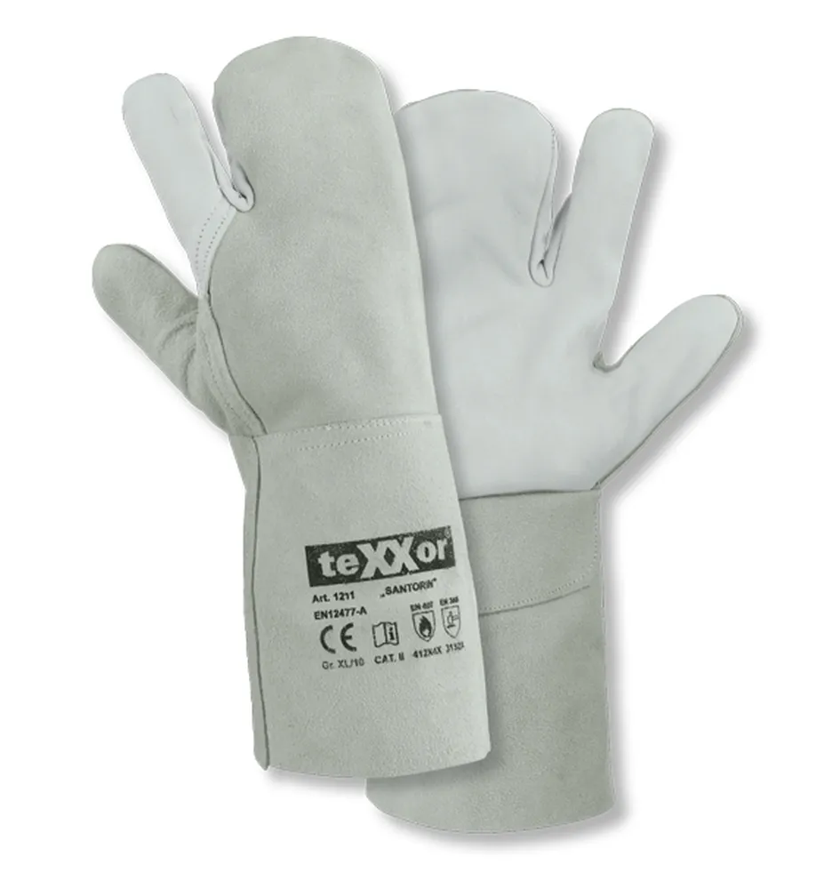 teXXor 3-Finger-Schweißerhandschuhe SANTORIN Natur (1211)