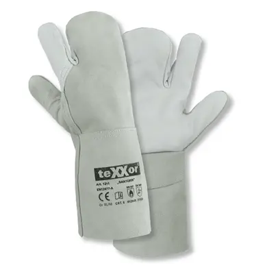 teXXor 3-Finger-Schweißerhandschuhe SANTORIN Natur (1211)