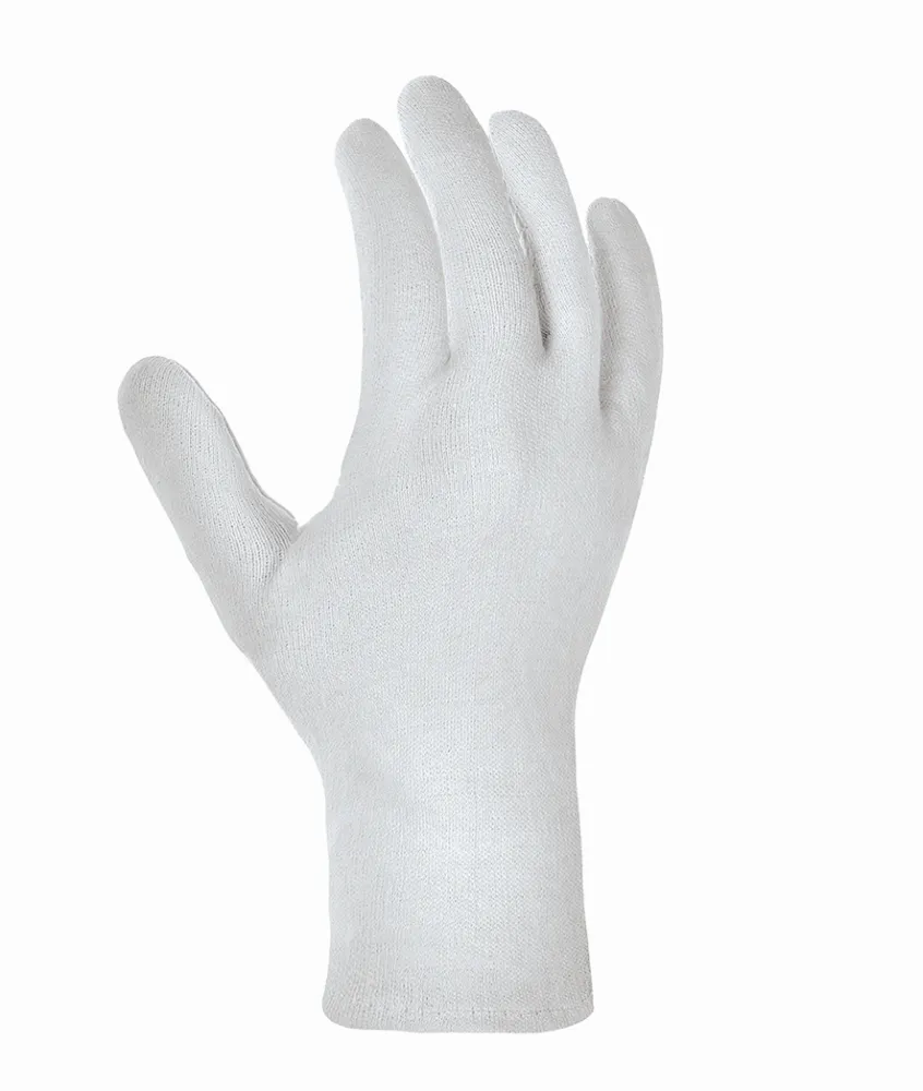 teXXor Baumwolltrikot-Handschuhe MITTELSCHWER ohne Schichtel Weiß gebleicht (1540)