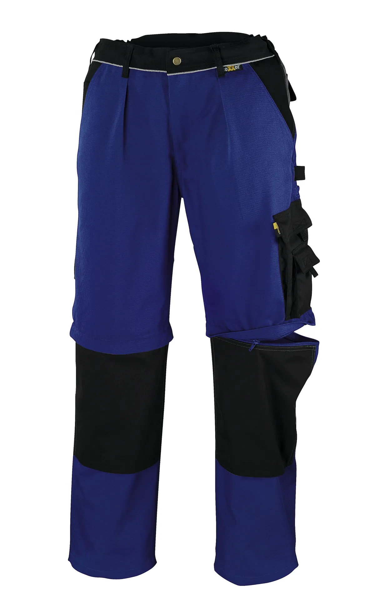 teXXor Canvas (320 g/m²) 2-in-1 Bundhose TOBAGO Kornblau/Schwarz (8352)