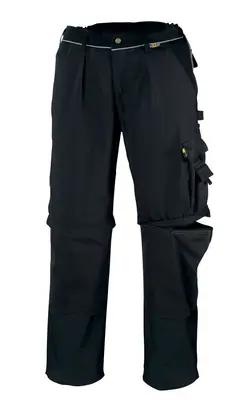 teXXor Canvas (320 g/m²) 2-in-1 Bundhose TOBAGO Schwarz (8358)