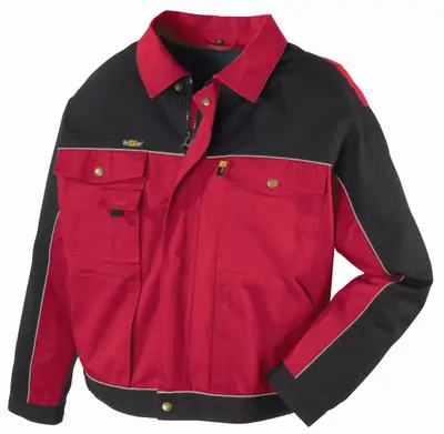 teXXor Canvas (320 g/m²) Bundjacke RIO Rot/Schwarz (8313)