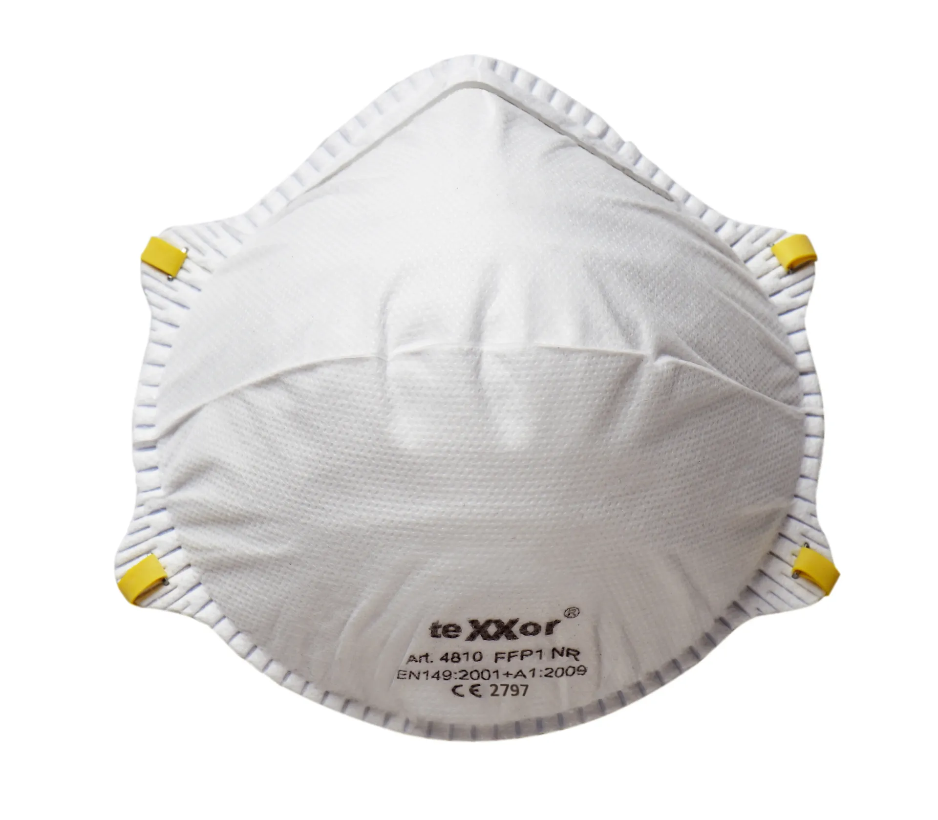 teXXor Feinstaubmaske FFP1 >>NR<< D mit Nasenbügel Weiß (4810)