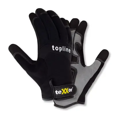 teXXor Kunstleder-Handschuhe TUCSON, SB-Verpackung Schwarz/Grau (2520)