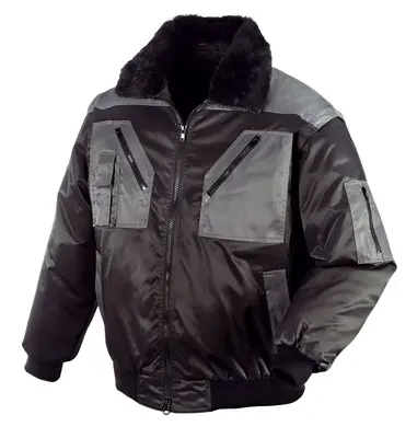 teXXor Piloten-Jacke OSLO Schwarz/Anthrazit (4170)