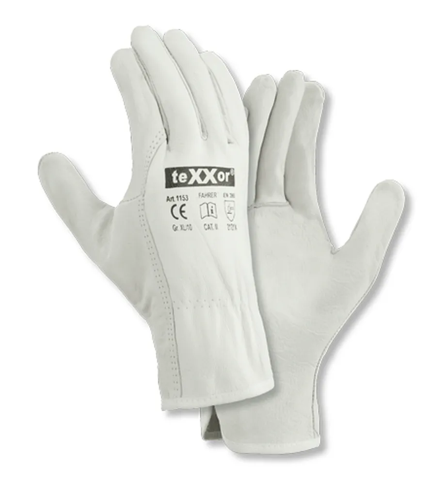 teXXor Rindnappaleder-Handschuhe FAHRER Natur (1153)
