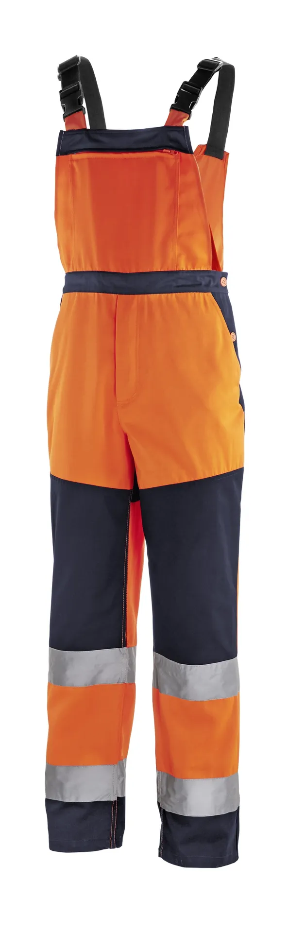 teXXor Warnschutz-Latzhose BUFFALO Leuchtorange/Navy (4335)