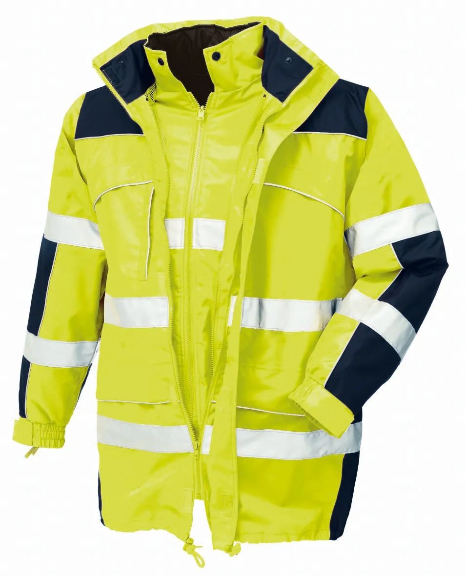 teXXor Warnschutz-Parka TORONTO Leuchtgelb/Navy (4114)