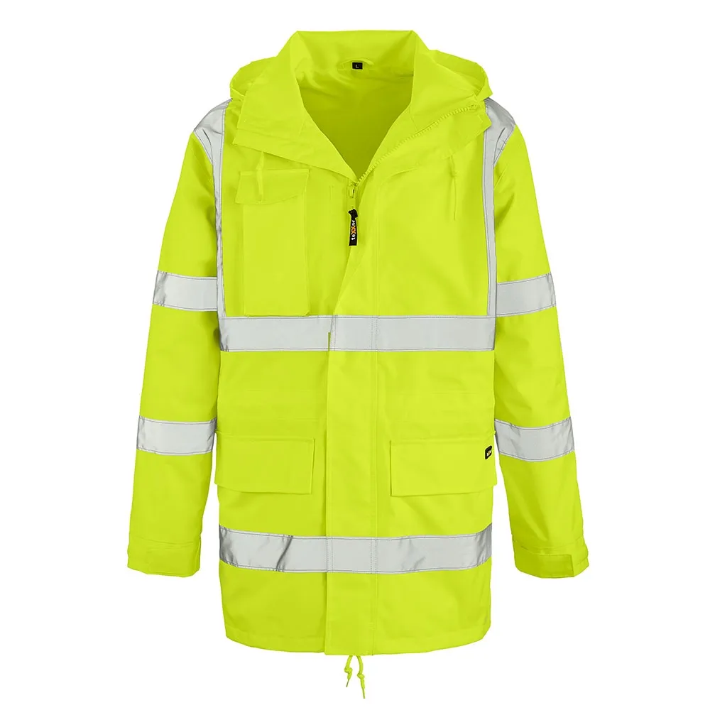 teXXor Warnschutz-Regenjacke BARRIE Leuchtgelb (4101)