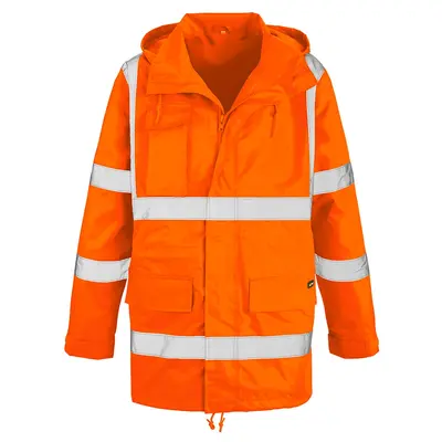 teXXor Warnschutz-Regenjacke BARRIE Leuchtorange (4102)