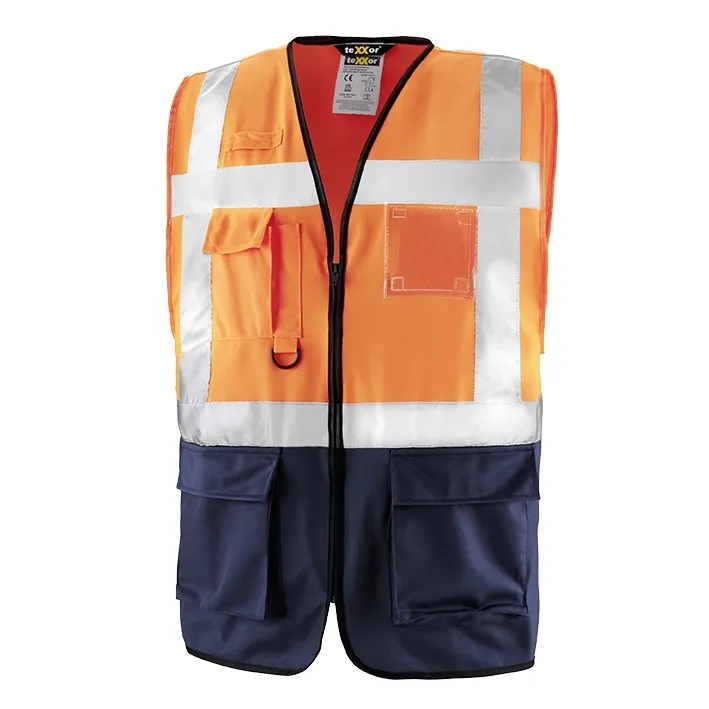 teXXor Warnschutz-Weste NEWCASTLE Leuchtorange (4210)
