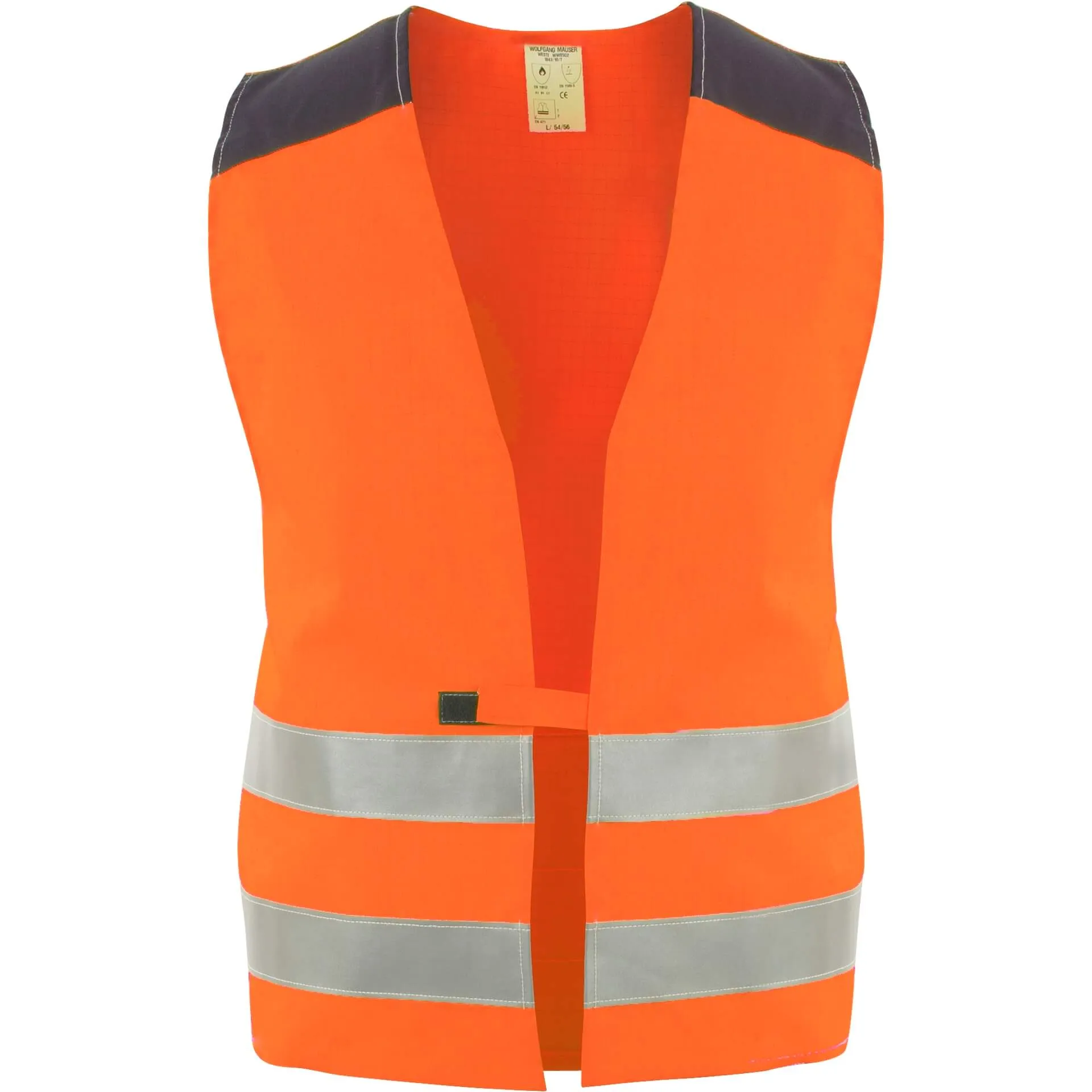 Asatex Warnweste FLWE08 orange/blau