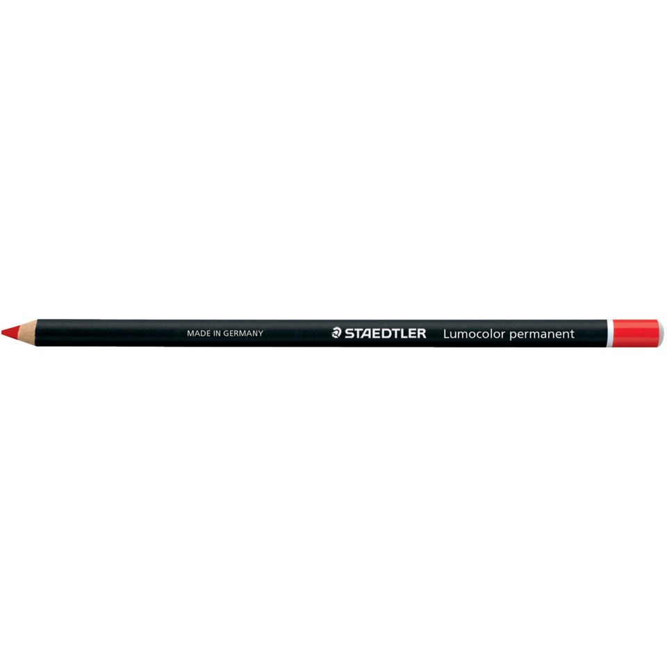 Lumocolor® permanent glasochrom Trockenmarker, rot