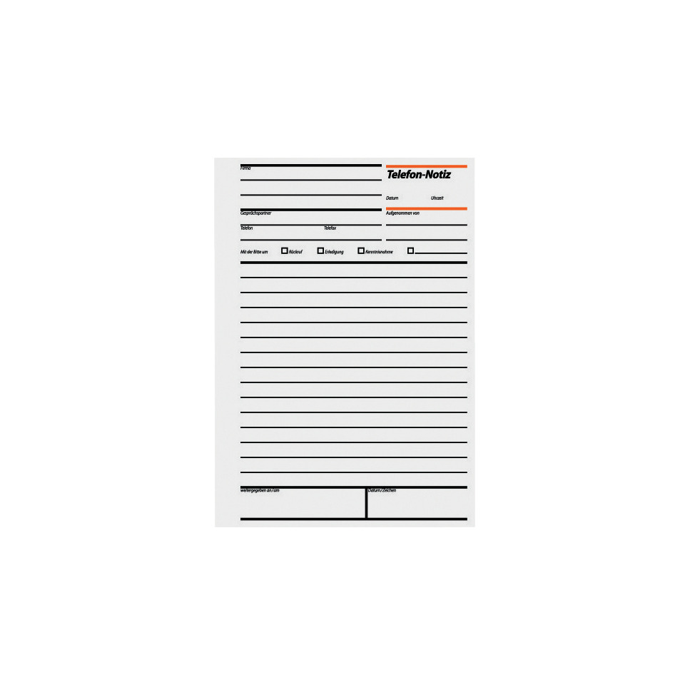 Telefon-Notizen - A5, 50 Blatt