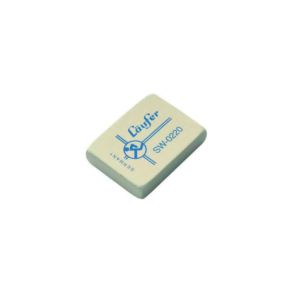 Radierer SW für Blei 48x36x10mm