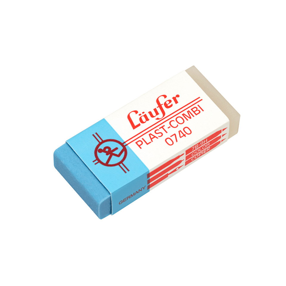 Radierer Plast-COMBI 46x20x9mm