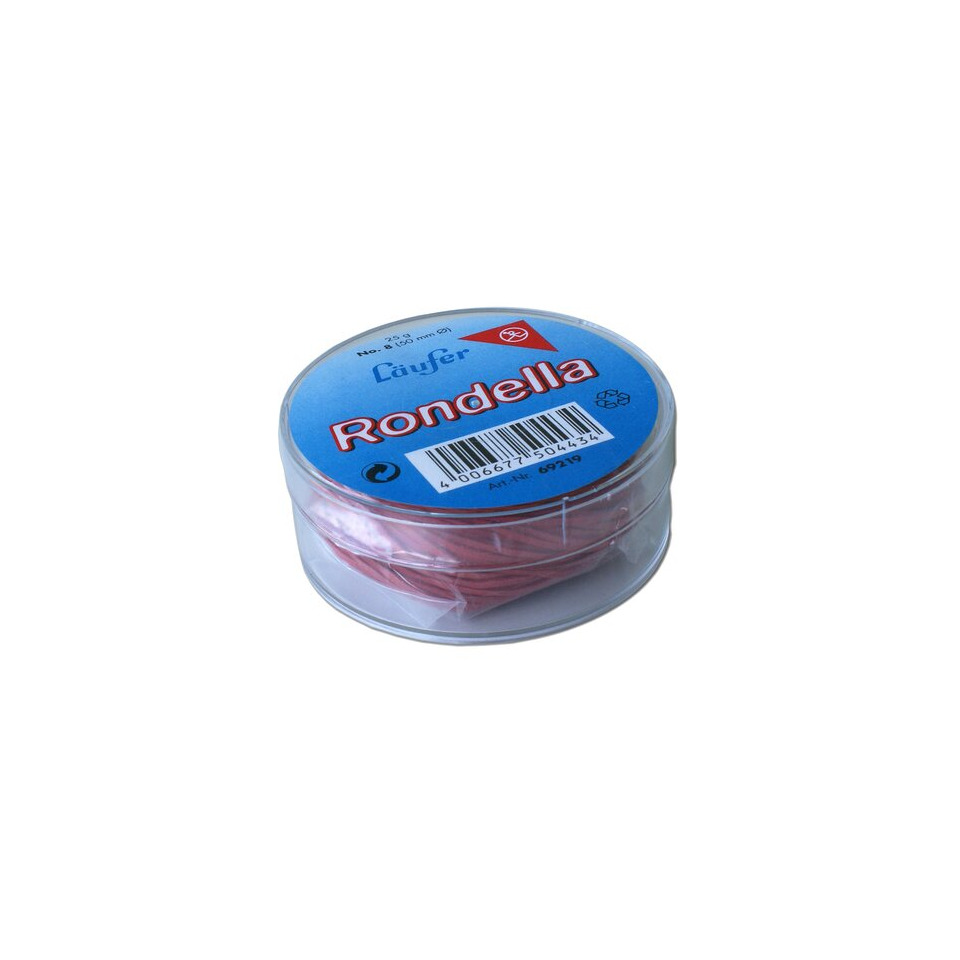RONDELLA Gummiringe in der Dose - Ø85mm, 25g, rot