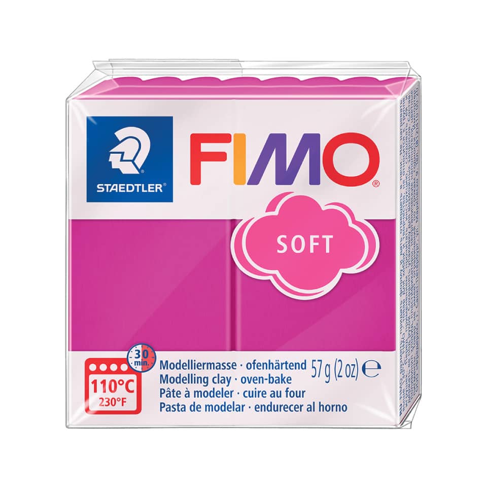 Modelliermasse FIMO® soft - 57 g, himbeere