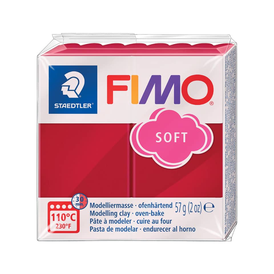 Modelliermasse FIMO® soft - 57 g, kirschrot