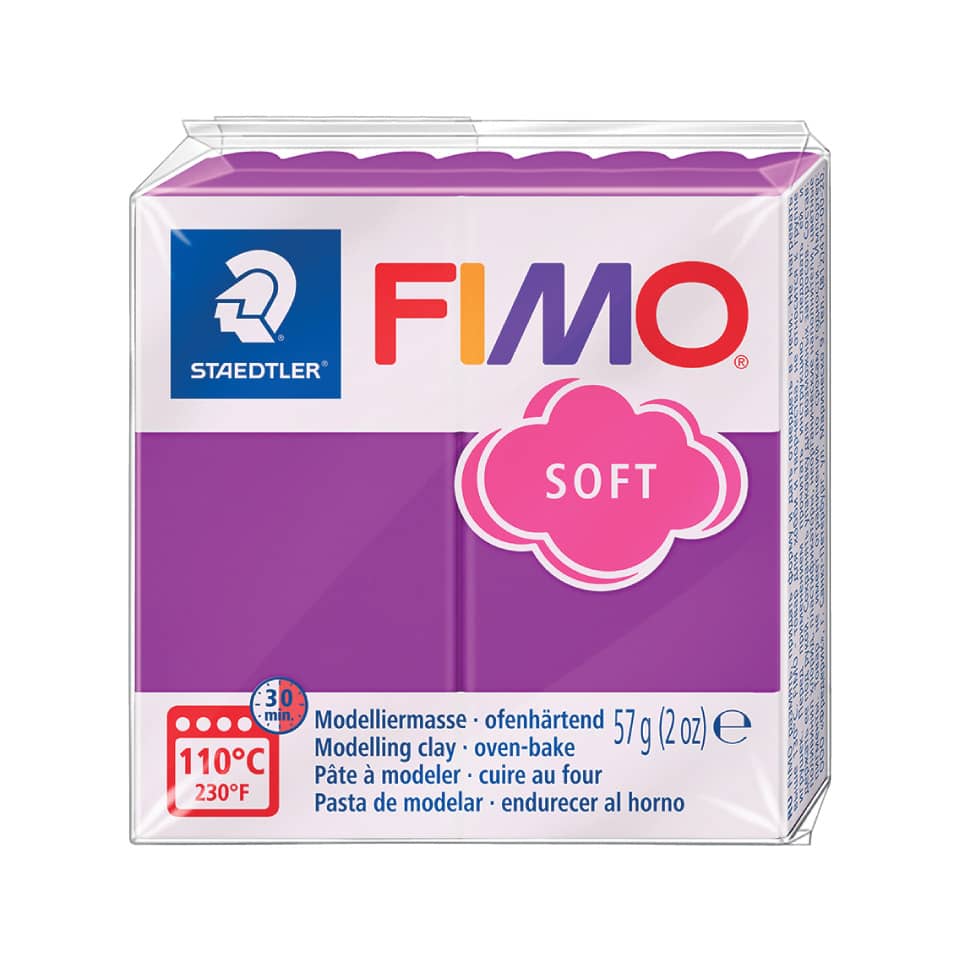 Modelliermasse FIMO® soft - 57 g, purpur