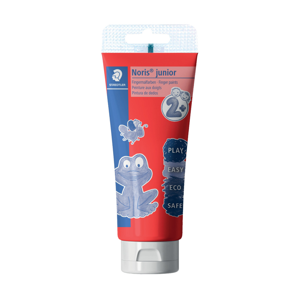 Noris® junior Fingelmalfarben 6er Set, 6 x 75 ml
