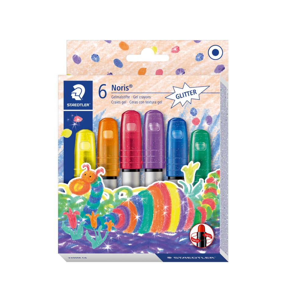 Gelmalstift Noris Club® - 6 Stück, sortiert, Metallicfarben