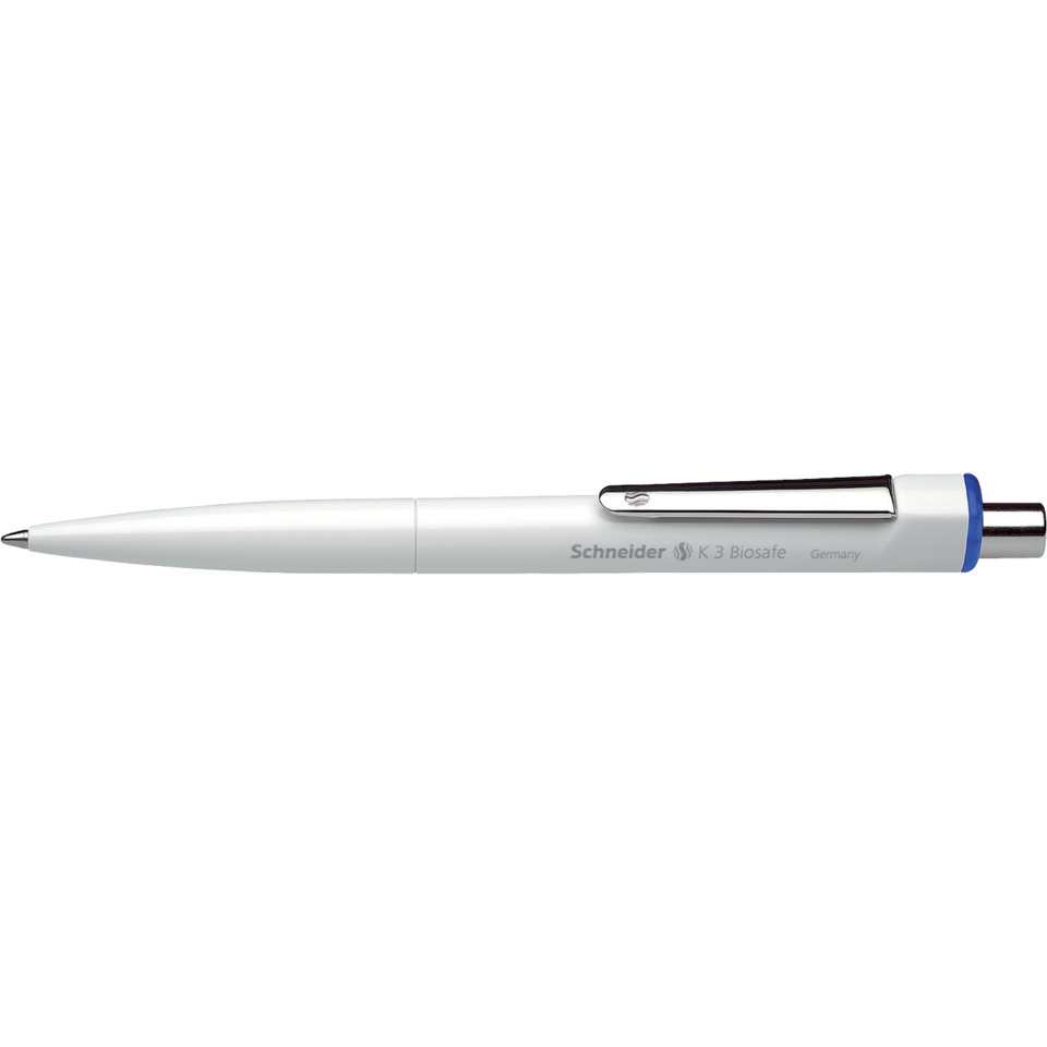 Druckkugelschreiber K3 Biosafe - M, blau (dokumentenecht)