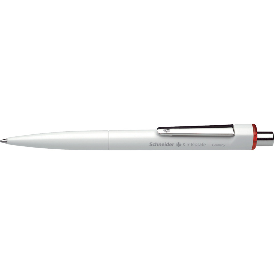 Druckkugelschreiber K3 Biosafe - M, rot (dokumentenecht)