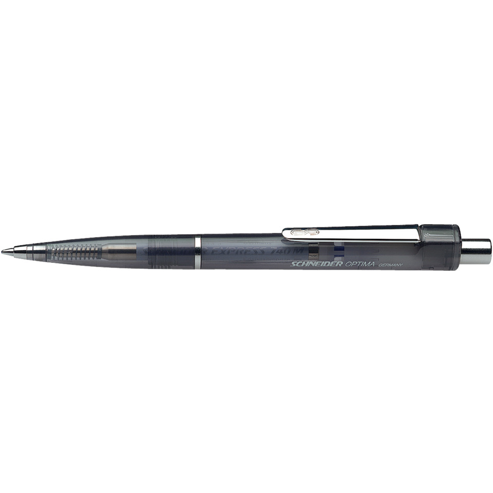 Druckkugelschreiber Optima - M, schwarz (dokumentenecht)