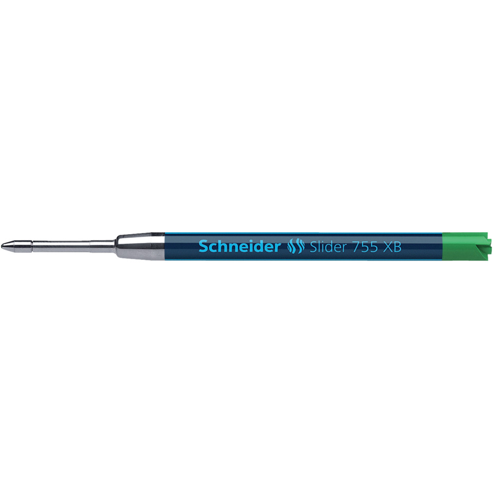 Kugelschreiber Großraummine Slider 755 - XB, grün (dokumentenecht)