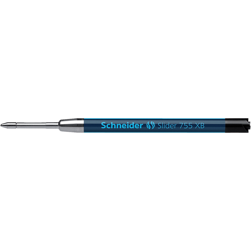 Kugelschreiber Großraummine Slider 755 - XB, schwarz (dokumentenecht)