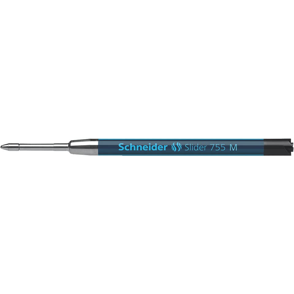 Kugelschreiber Großraummine Slider 755 - M, schwarz (dokumentenecht)