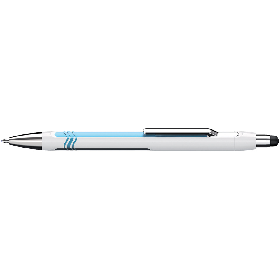 Kugelschreiber Epsilon Touch - XB, blau (dokumentenecht), weiß/blau