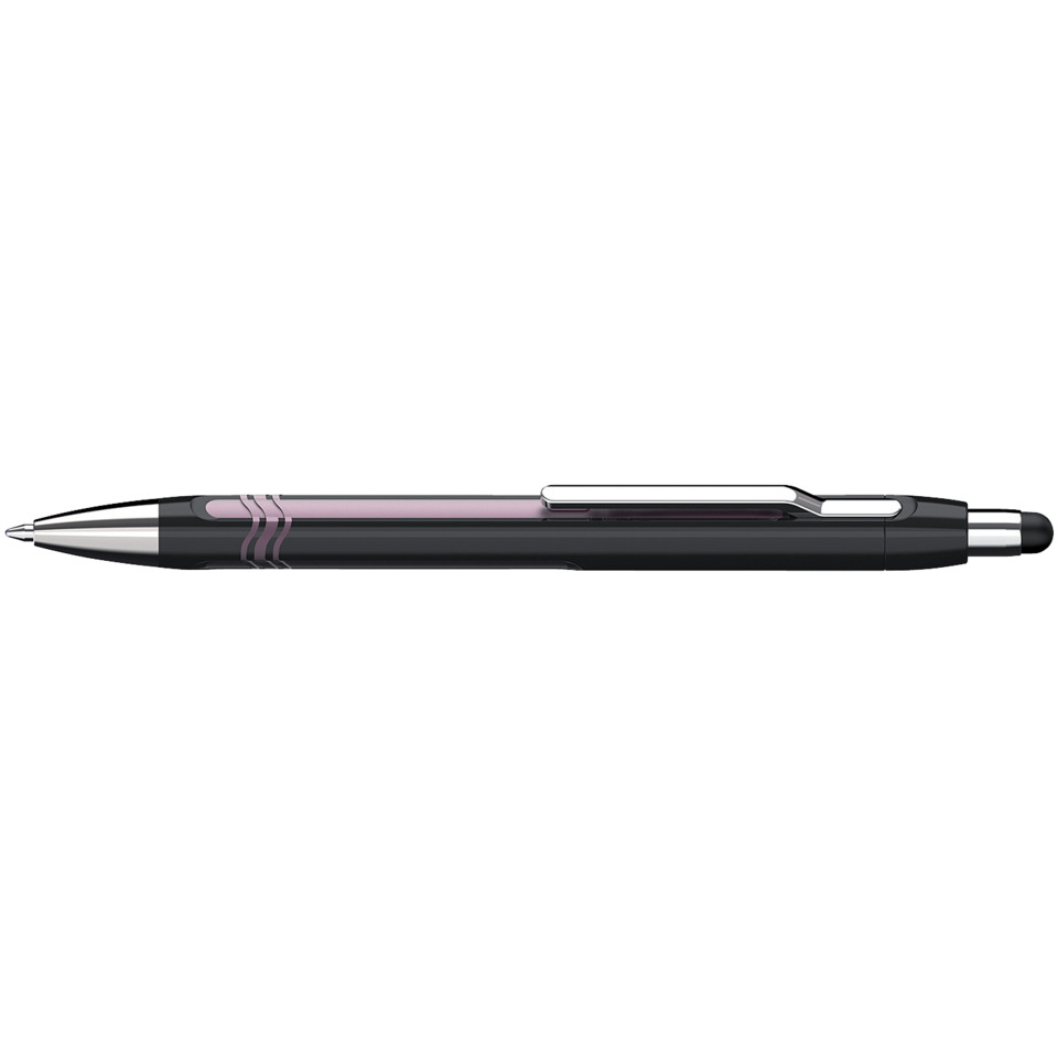 Kugelschreiber Epsilon Touch - XB, blau (dokumentenecht), schwarz/pink