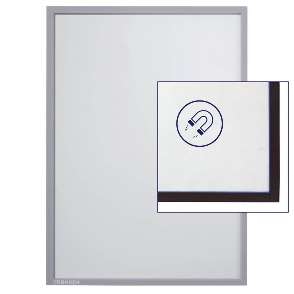 X-tra!Line® Dokumentenhülle Frame It - A4, Hartfolie, matt, grau