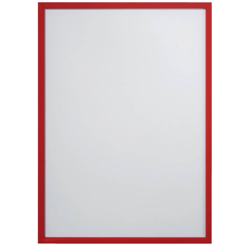 X-tra!Line® Dokumentenhülle Frame It - A4, Hartfolie, matt, rot, 5 Stück