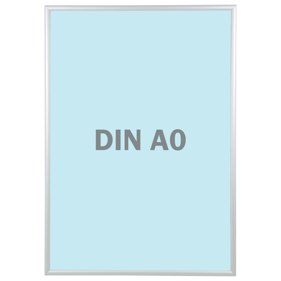 Schaukasten Wechselrahmen Outdoor - für A0, silber