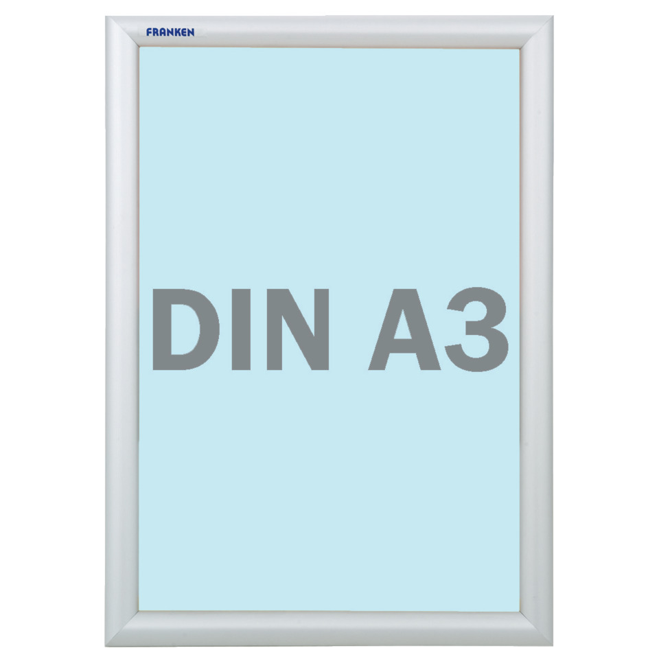 Schaukasten Wechselrahmen Outdoor - für A3, silber